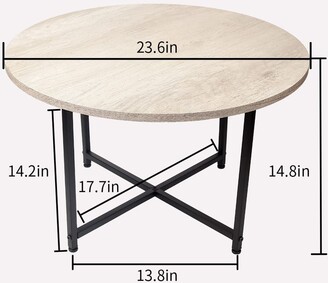 Howcool Folding Round Coffee Table for Living Room Heavery Duty ...