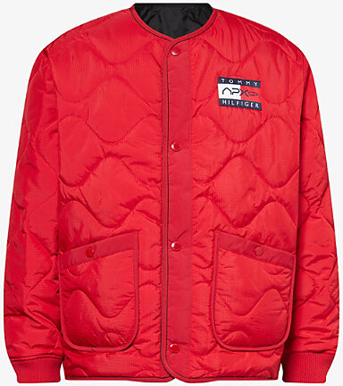 Tommy Hilfiger Mens Primary Red The Apxgp Collection Reversible Quilted Liner Jacket Xl