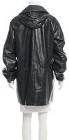 Thumbnail for your product : Marni Leather Hooded Coat