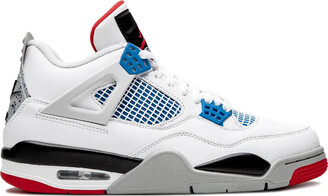 red and white blue jordans