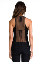 Thumbnail for your product : Heather Mesh Back Top