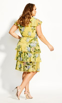 Thumbnail for your product : City Chic Sweet Garden Dress - buttercup