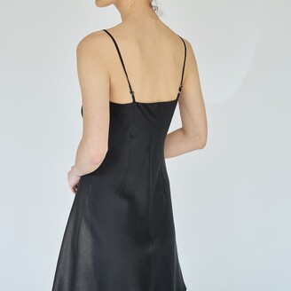 Not Just Pajama Women's Ballerina Silk Dress - Black