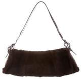 Thumbnail for your product : Tod's Python-Trimmed Fur Barrel Bag Python-Trimmed Fur Barrel Bag