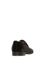 Thumbnail for your product : Dolce & Gabbana Milano Embroidered Crest Velvet Loafers