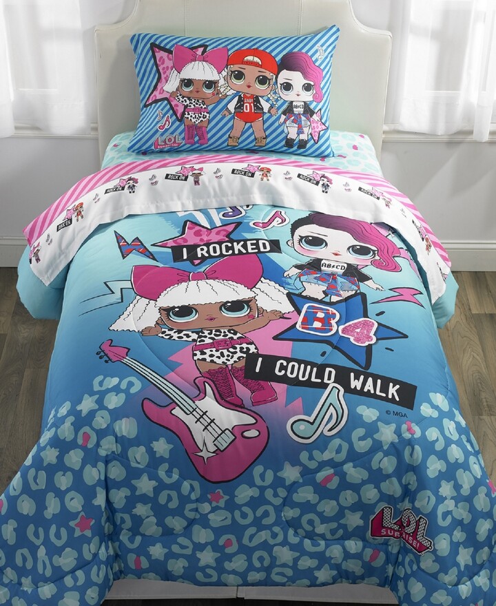Franco Manufacturing Co Lol Surprise Full 5Piece Bed in a Bag Bedding