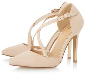 Head Over Heels CANDICE - Cross Strap Pointed Toe Court Shoe