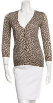 Thumbnail for your product : Gucci Printed V-Neck Cardigan