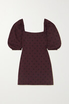 Thumbnail for your product : Peony Swimwear + Net Sustain Polka-dot Organic Cotton-blend Mini Dress