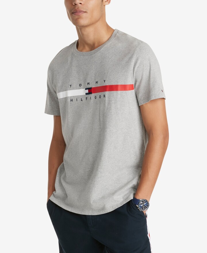 Tommy Hilfiger Men's Flag Stripe Short Sleeve T-Shirt - ShopStyle