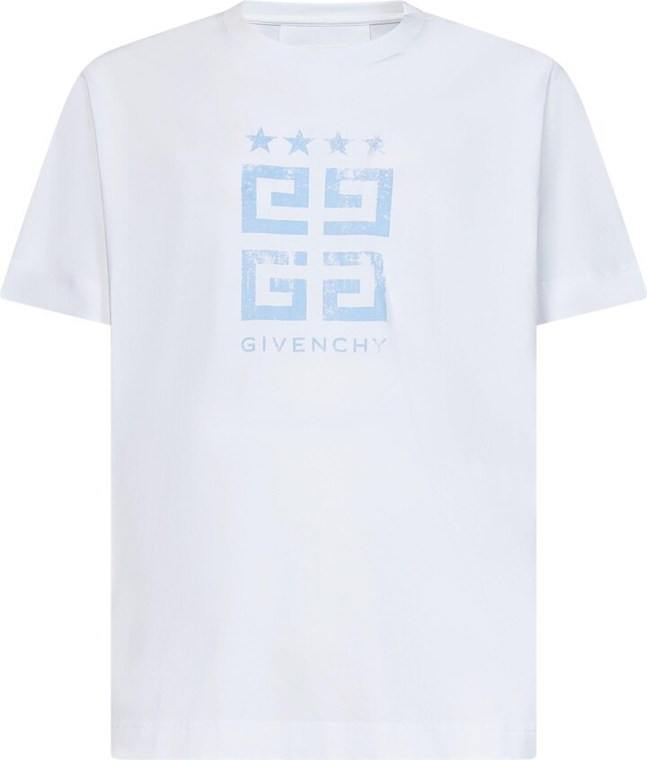 Givenchy Ceramic Print Slim Fit T-shirt Light Blue