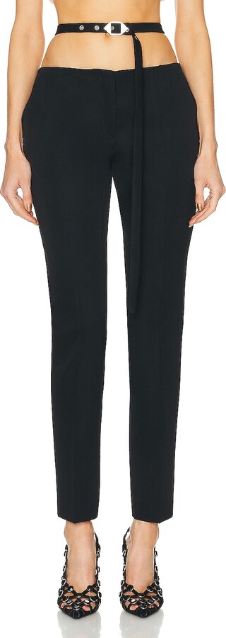 THE ATTICO Gabardina Long Pant in Black
