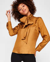 Thumbnail for your product : Ted Baker Oversized neck tie silk top