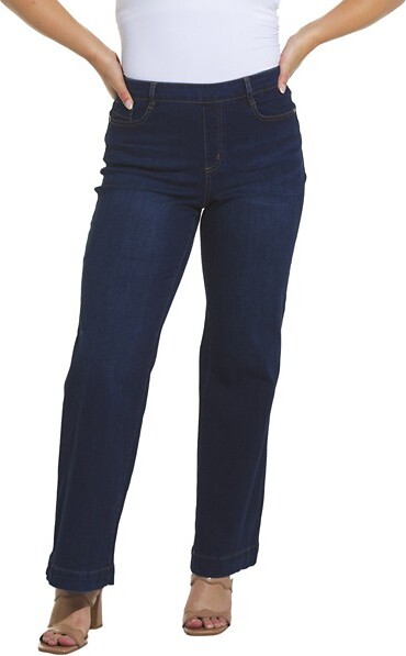 Women's Tribal Audrey Pull-On Wide Leg Pants 2 Blue Moon