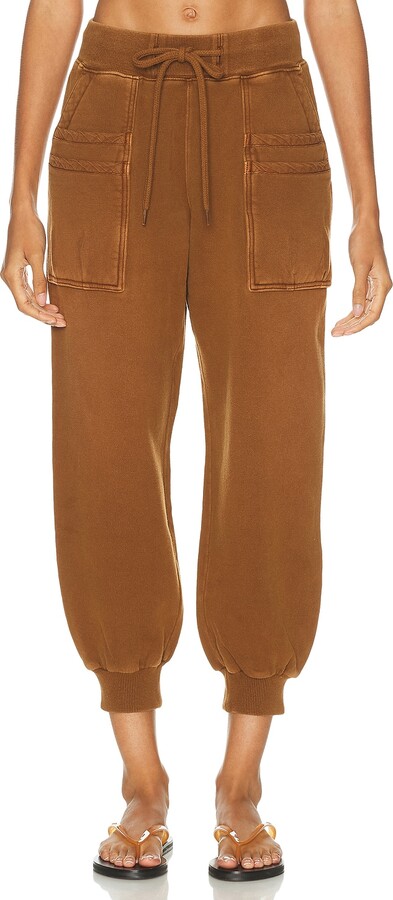 R13 Layered Pocket Sweatpant in Brown