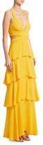 Thumbnail for your product : A.L.C. Lita Silk Tiered Ruffle Maxi Dress