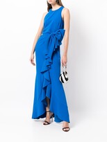 Thumbnail for your product : Badgley Mischka Ruffle-Trimmed Maxi Dress