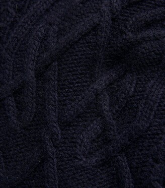 Johnstons of Elgin Cashmere Celtic Cable-Knit Sweater