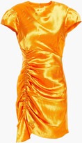 Thumbnail for your product : Cinq à Sept Natalia ruched hammered-satin mini dress