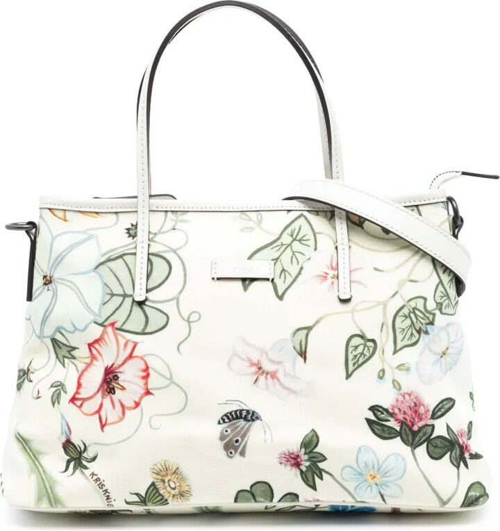 Gucci Pre-Owned 2016-2025 Small Canvas Flora Knight Convertible Tote satchel