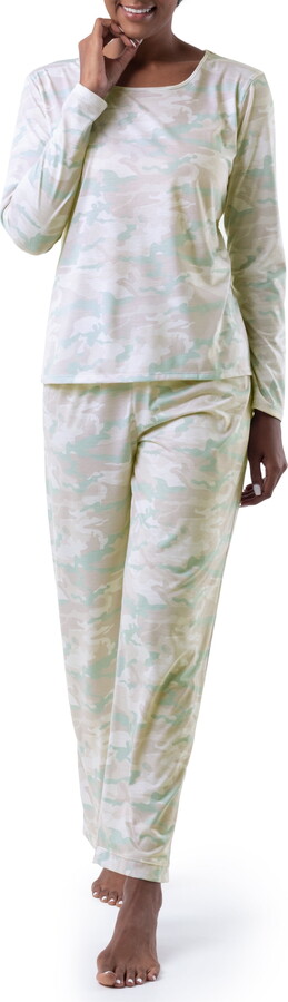 Fruit of the Loom Women’s Sleep Soft & Breathable Long Sleeve Top & Pant Set, Sizes S-4X