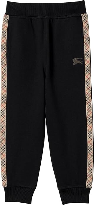 Burberry Children Jackson Check (Toddler/Little Kid/Big Kid) Boy's Workout Black Us : 10 Years, Cotton