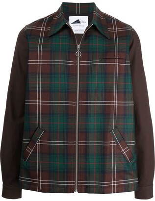 Anglozine Layne tartan-check shirt jacket