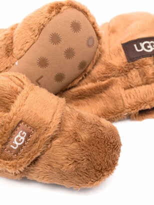 Ugg Kids Faux-Fur Boots And Beanie Set