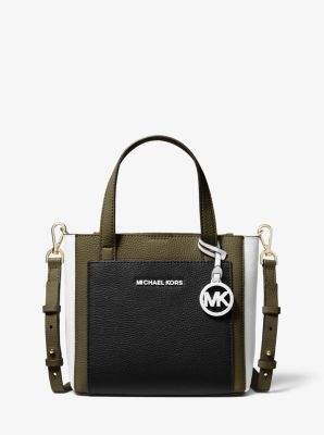 Michael Kors Gemma Small Tri-Color Pebbled Leather Crossbody Bag