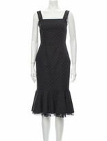Thumbnail for your product : Dolce & Gabbana Polka Dot Print Midi Length Dress Black