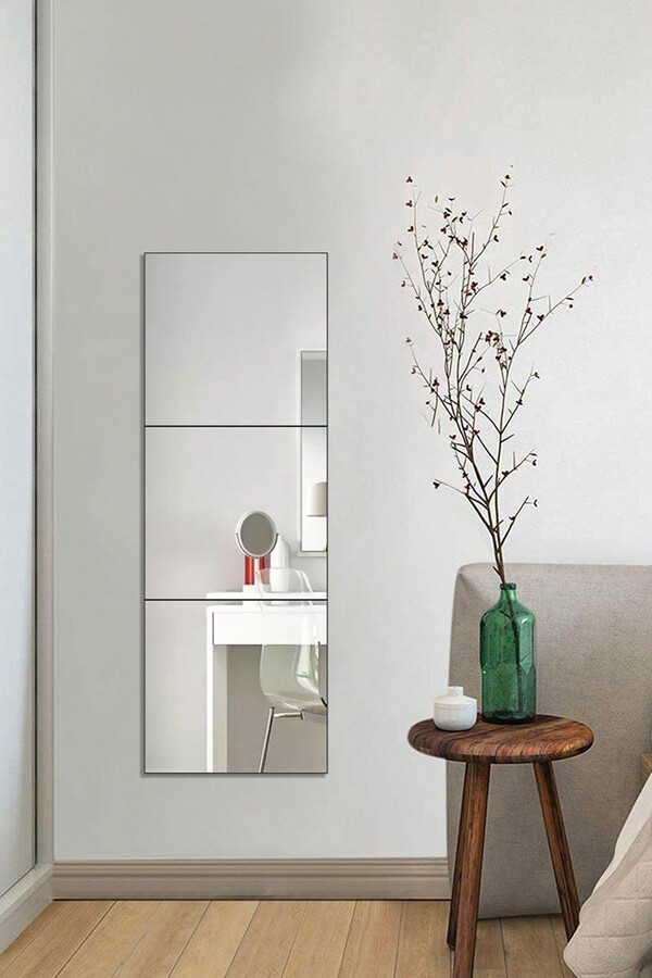 Living and Home 3Pcs Acrylic Adhesive Wall Mirror Tiles ShopStyle