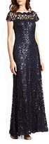 Thumbnail for your product : Tadashi Shoji Off-The-Shoulder Sequined Lace Gown