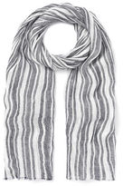 Thumbnail for your product : Whistles Stripe Linen Mix Scarf