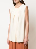 Thumbnail for your product : The Row Sleeveless Flared Blouse