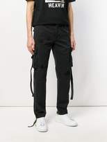 Thumbnail for your product : Palm Angels strap-detailed cargo pants