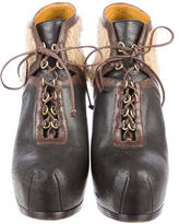 Thumbnail for your product : Yves Saint Laurent 2263 Yves Saint Laurent Tribtoo Shearling Booties
