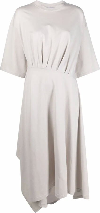 Balenciaga asymmetric-hem T-shirt dress