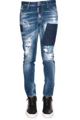 DSQUARED2 Dsquared Patched Skinny Dan Jeans
