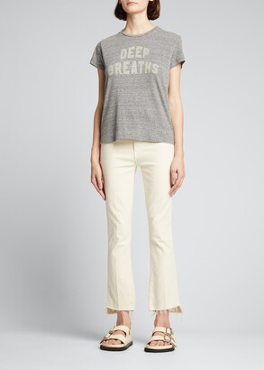 Mother The Insider Cropped Step Fray Jeans