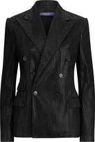 Thumbnail for your product : Ralph Lauren Elias Striped Suede Jacket