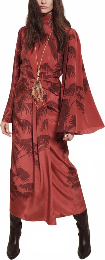 Johanna Ortiz Chilled Paradise Dress In Marsala