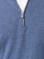 Thumbnail for your product : Brunello Cucinelli Short-Zip Knitted Jumper
