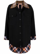 Thumbnail for your product : No.21 Contrasting-Trim Button-Fastening Coat