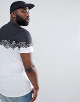 Thumbnail for your product : Criminal Damage T-Shirt In White With Baroque Panel Exclusive To ASOS