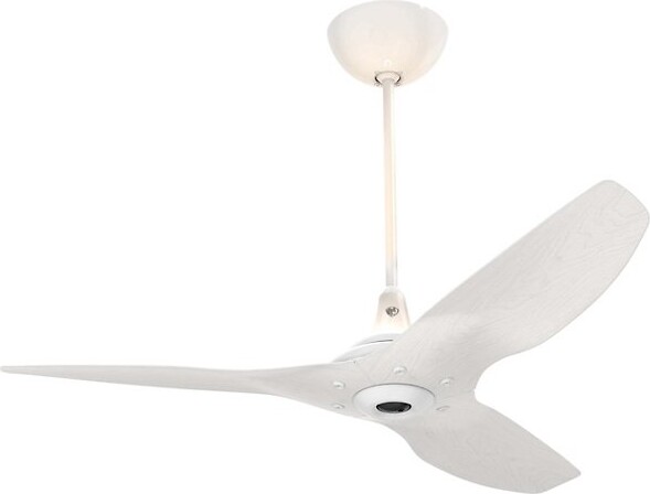 Big Ass Fans Haiku Driftwood Indoor Ceiling Fan with LED Uplight in Cream, 3 Blades