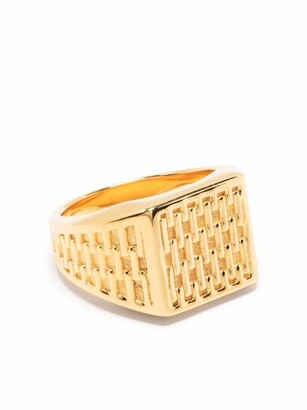 Missoma Fused woven signet ring