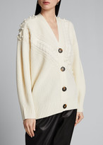 Thumbnail for your product : LOULOU STUDIO Wool-Cashmere Chunky Knit Cardigan