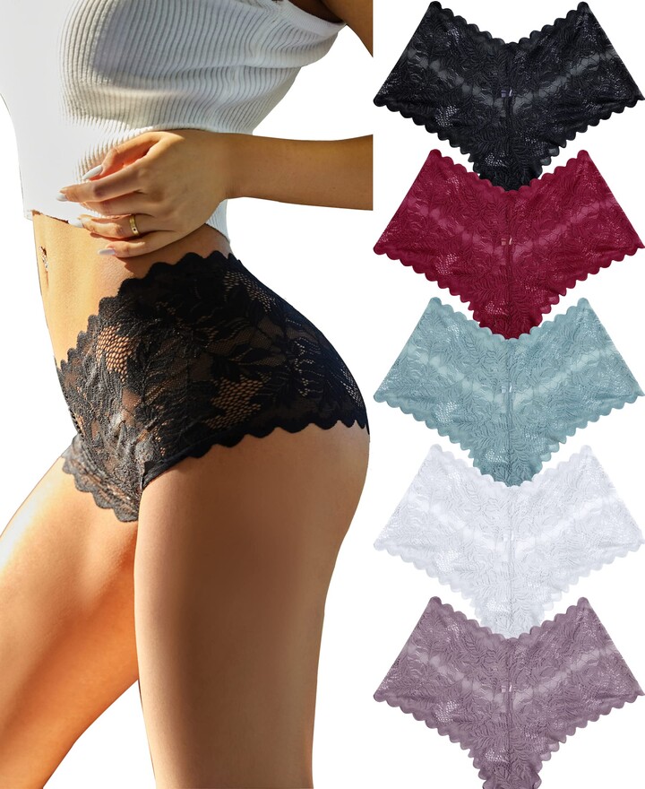 https://img.shopstyle-cdn.com/sim/dd/53/dd5352a3e446a1449cbec93d894634b0_best/knowyou-womens-underwear-sexy-v-waist-bikini-panties-boy-shorts-underwear-for-women-lace-high-waist-cheeky-panties-5-pack.jpg