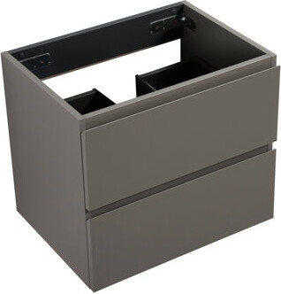 Ebern Designs Wall Mount Cabinet Without Basin, Gray Decoration, 2 Drawers Pre-Assembled, Silent Drawer Glides, Double Storage Enhancement Without Basin - Maximize