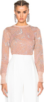 Thumbnail for your product : Lanvin Print Metallic Knit Top